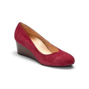 Vionic Antonia Suede Wedge Pumps